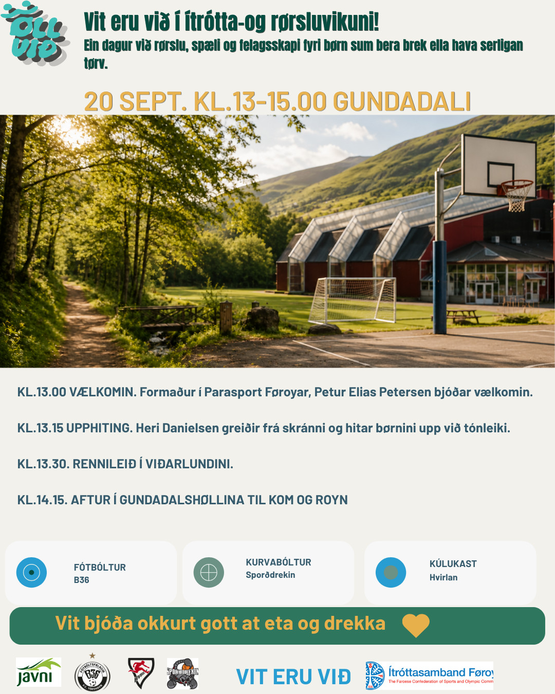 ítrótta-og rørsludagur í gundadali